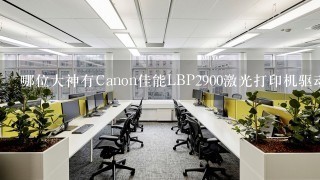 哪位大神有Canon佳能LBP2900激光打印机驱动 V<br/>1、0软件百度云资源